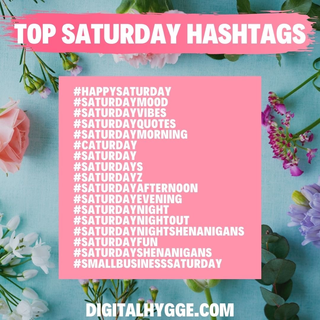 200+ Daily Hashtags For Each Day Of The Week Digital Hygge