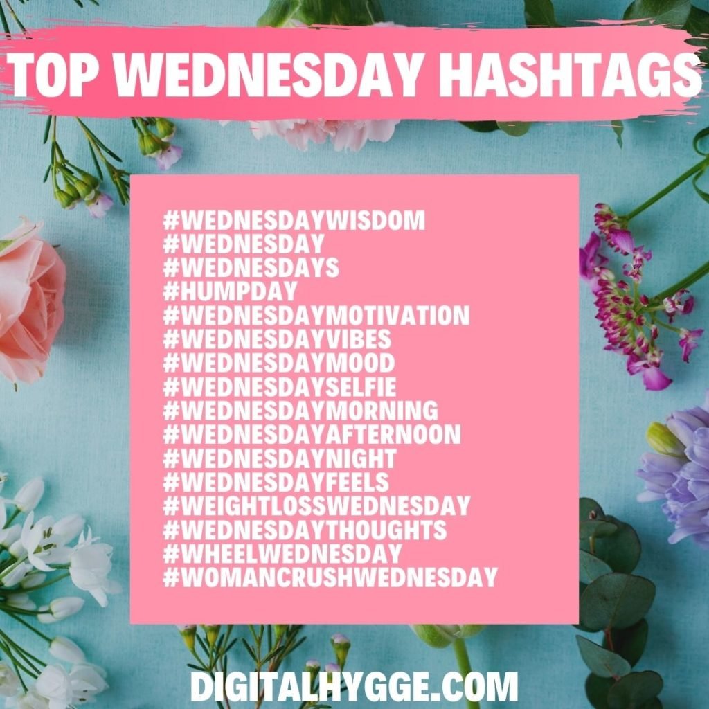 Wednesday Hashtags