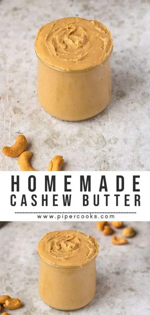 Homemade Cashew Butter