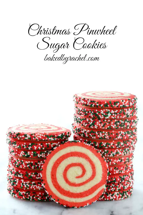 Christmas Pinwheel Sugar Cookies