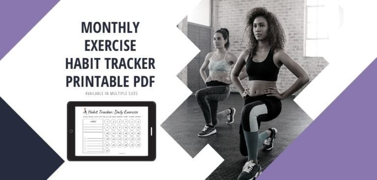 30-Day Exercise Habit Tracker (Printable PDF)