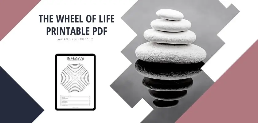 Life Balance Wheel Template With Instructions (Printable PDF)