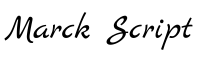 Best Cursive Fonts - Marck Script