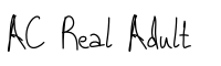 Free Handwriting Fonts - AC Real Adult