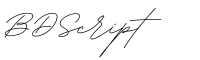 Free Handwriting Fonts - BDScript