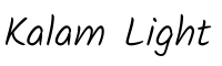 Free Handwriting Fonts - Kalam Light