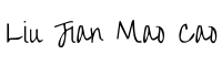 Free Handwriting Fonts - Liu Jian Mao Cao