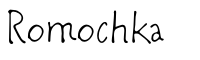 Free Handwriting Fonts - Romochka