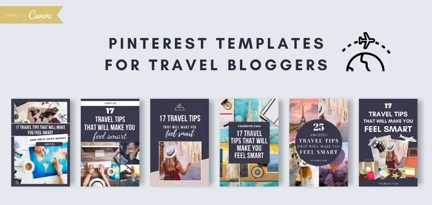 Pinterest Pin Templates For Travel Bloggers