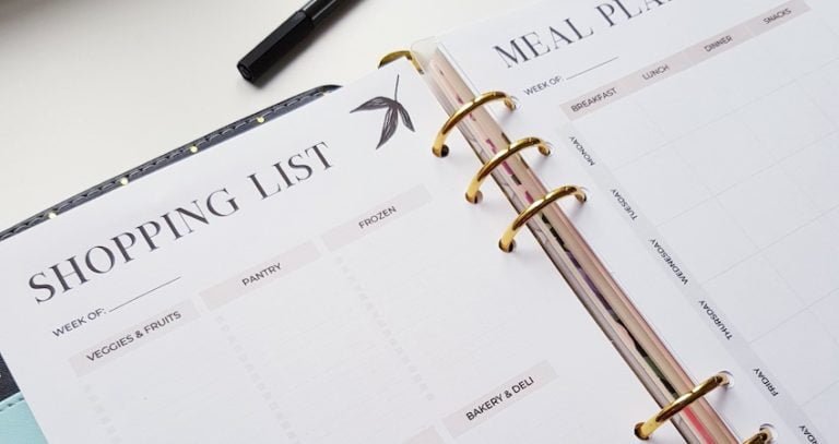 Printable Grocery List By Category With Checkboxes