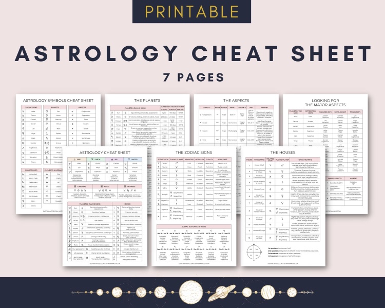Astrology Cheat Sheet Updated