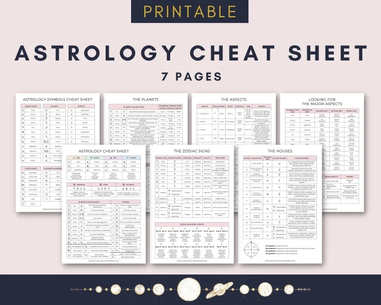 Astrology Cheat Sheet Updated