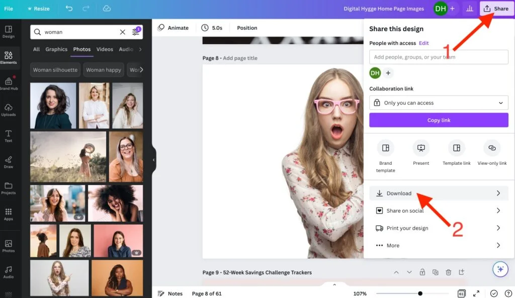 How to Download an Image with a Background Transparent in Canva