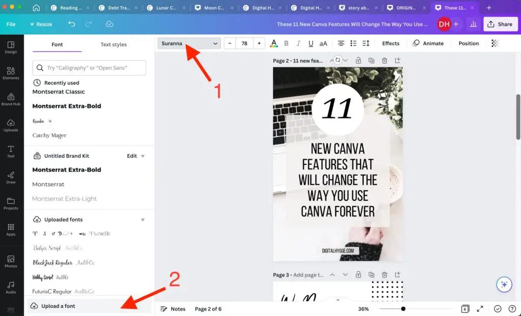 The Easiest Way to Upload Custom Fonts to Canva