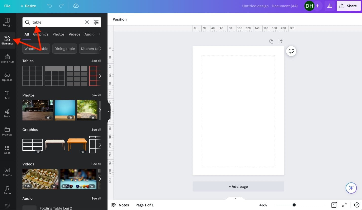 How to Add a Table in Canva | Digital Hygge