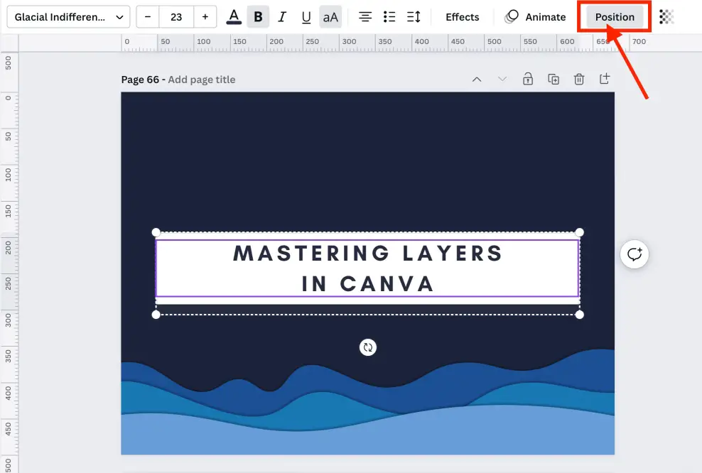 How to Access Layers in Canva Using Positions