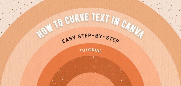 how to curve text in canva on iphone