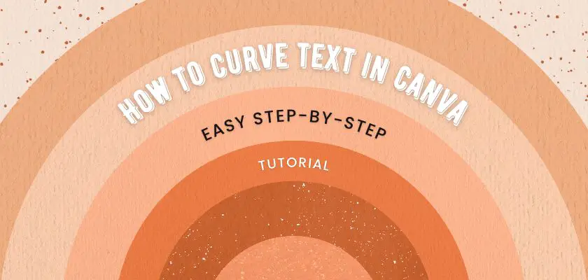 How to curve text in Canva Tutorial