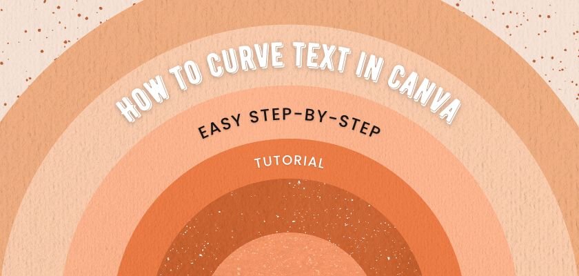 How to curve text in Canva Tutorial