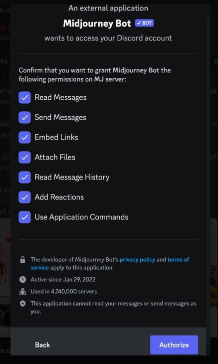 Setting up Midjourney Bot