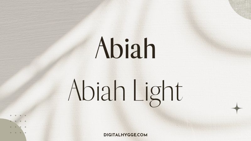 Aesthetic Canva Fonts - Abiah