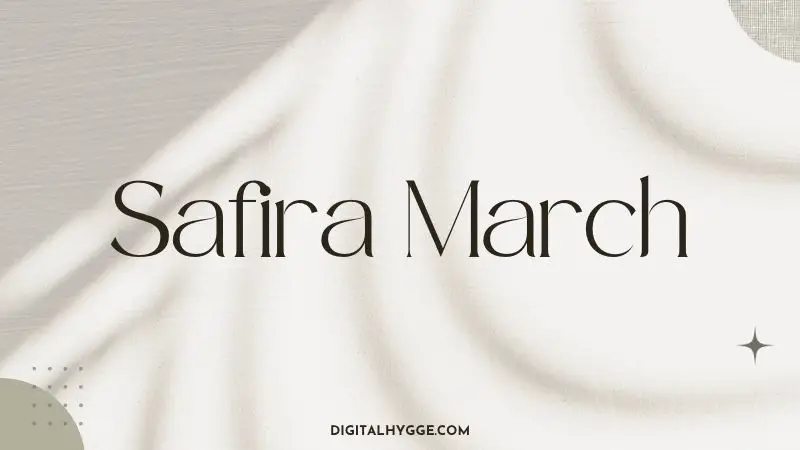 Aesthetic Canva Fonts - Safira March
