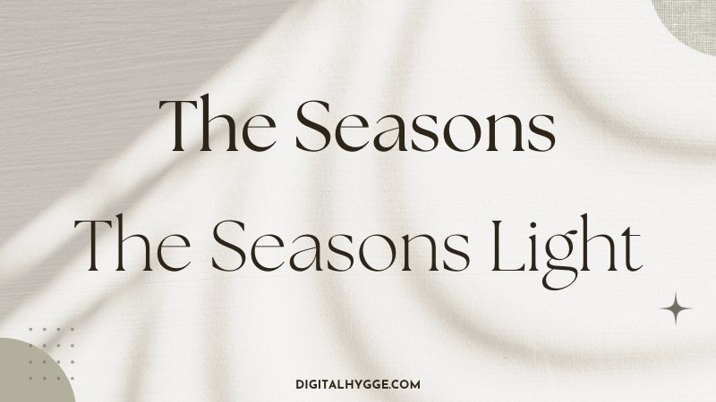 Aesthetic Canva Fonts - The Seasons