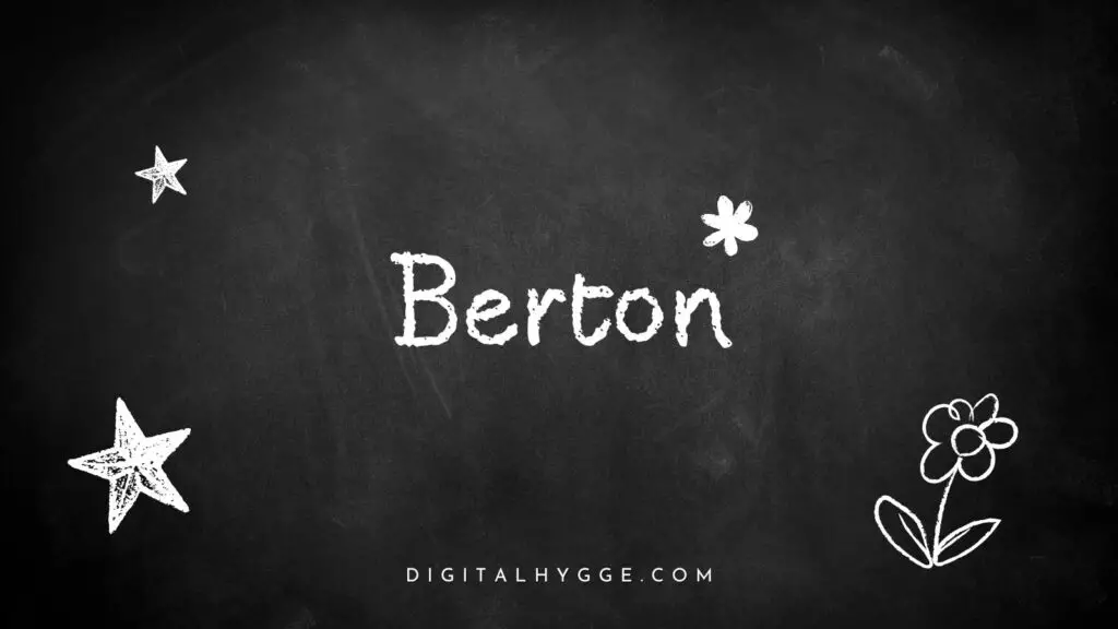 Best Chalk Fonts on Canva - Berton