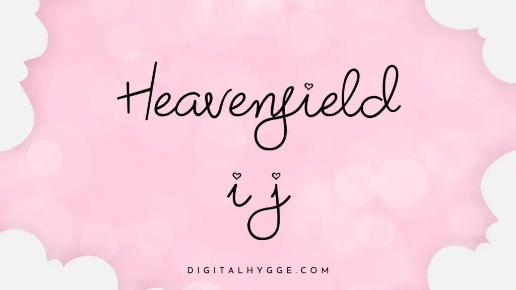 Best Heart Fonts - Heavenfield
