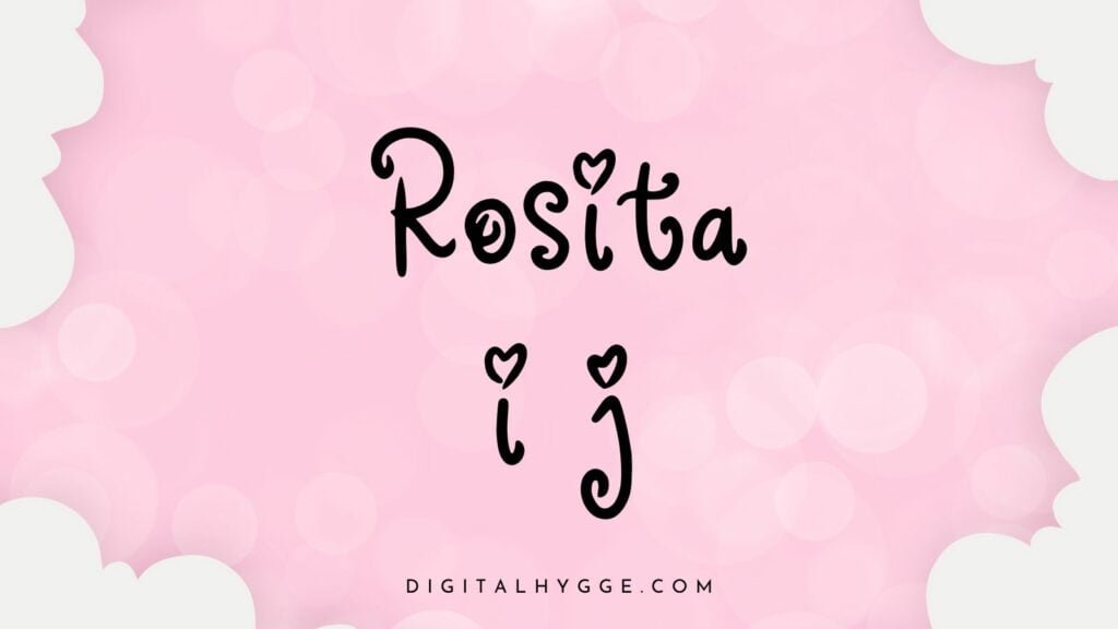 Best Heart Fonts - Rosita