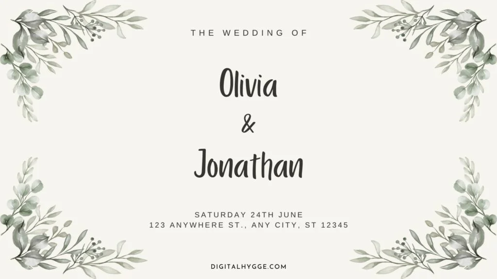 Best Wedding Fonts - Porcelain