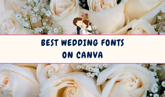 Wedding Fonts on Canva