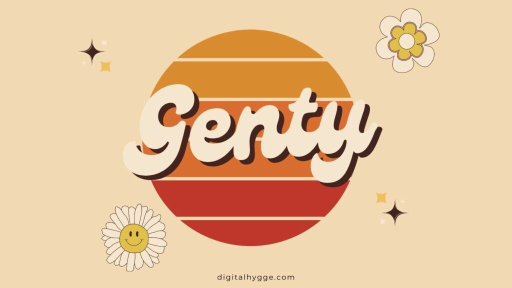 Groovy Canva Fonts - Genty