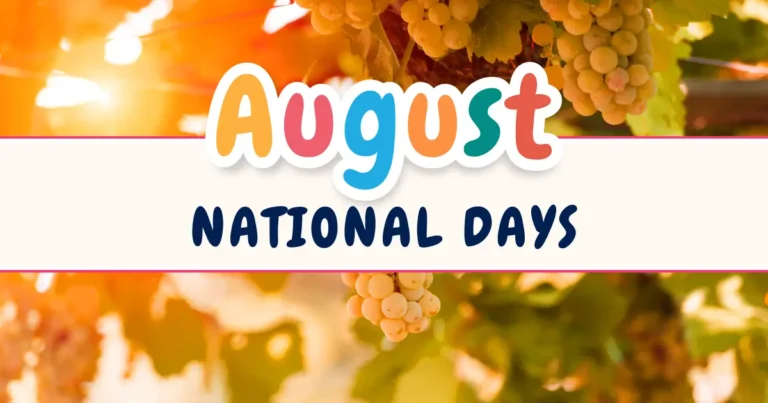 August National Days 2026