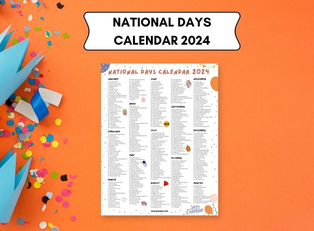 Calendar Of National Days 2024 Avrit Carlene