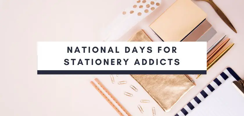 National Days Related to Stationery