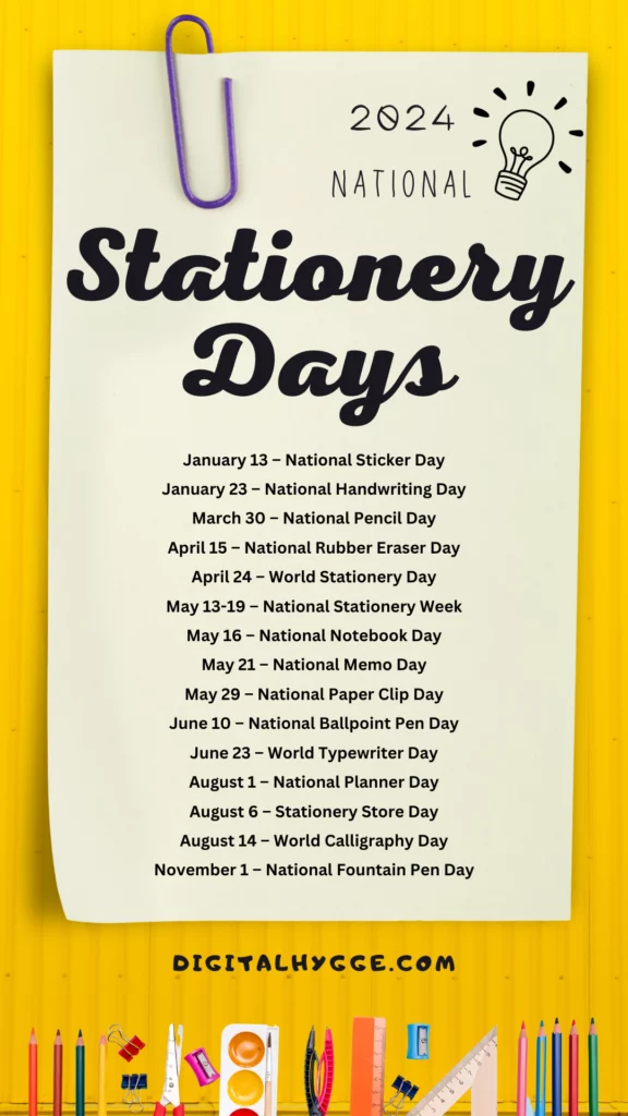 National Stationery Days 2023-2024