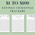 One Dollar to $100 Money Saving Challenge