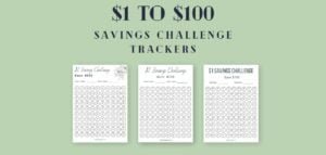 One Dollar to $100 Money Saving Challenge