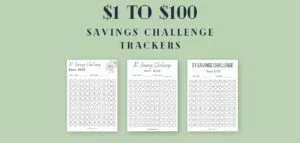 One Dollar to $100 Money Saving Challenge