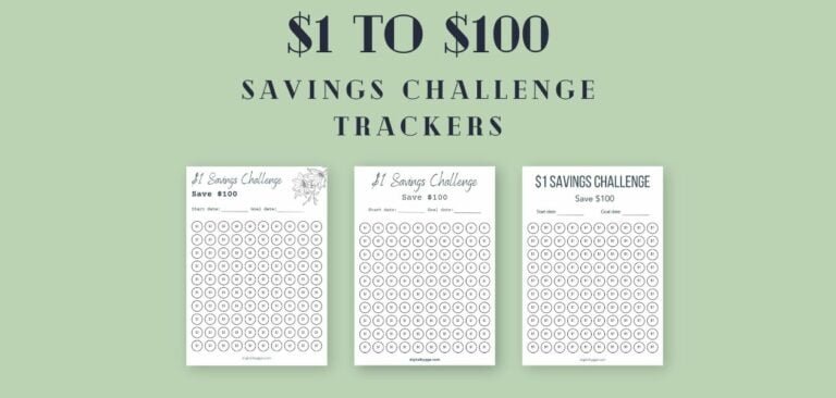 One Dollar to $100 Money Saving Challenge