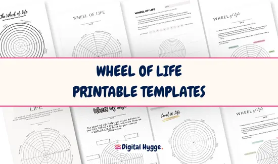 Printable Wheel of Life Templates