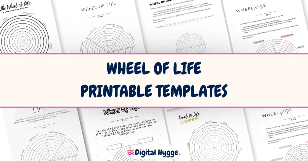 Wheel of Life Printable Templates