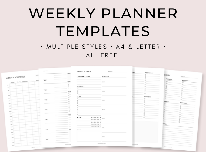 Weekly Planner Templates