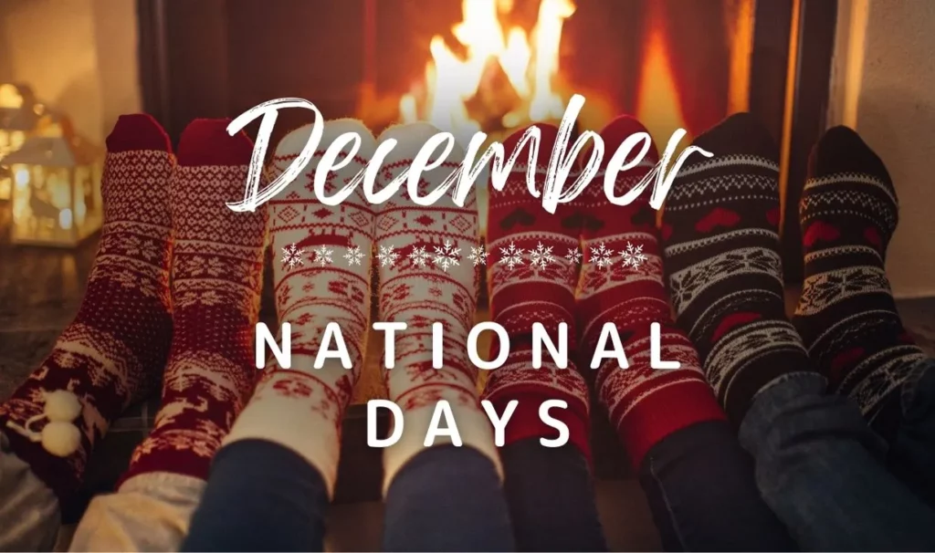 December National Days Calendar by Digital Hygge Large