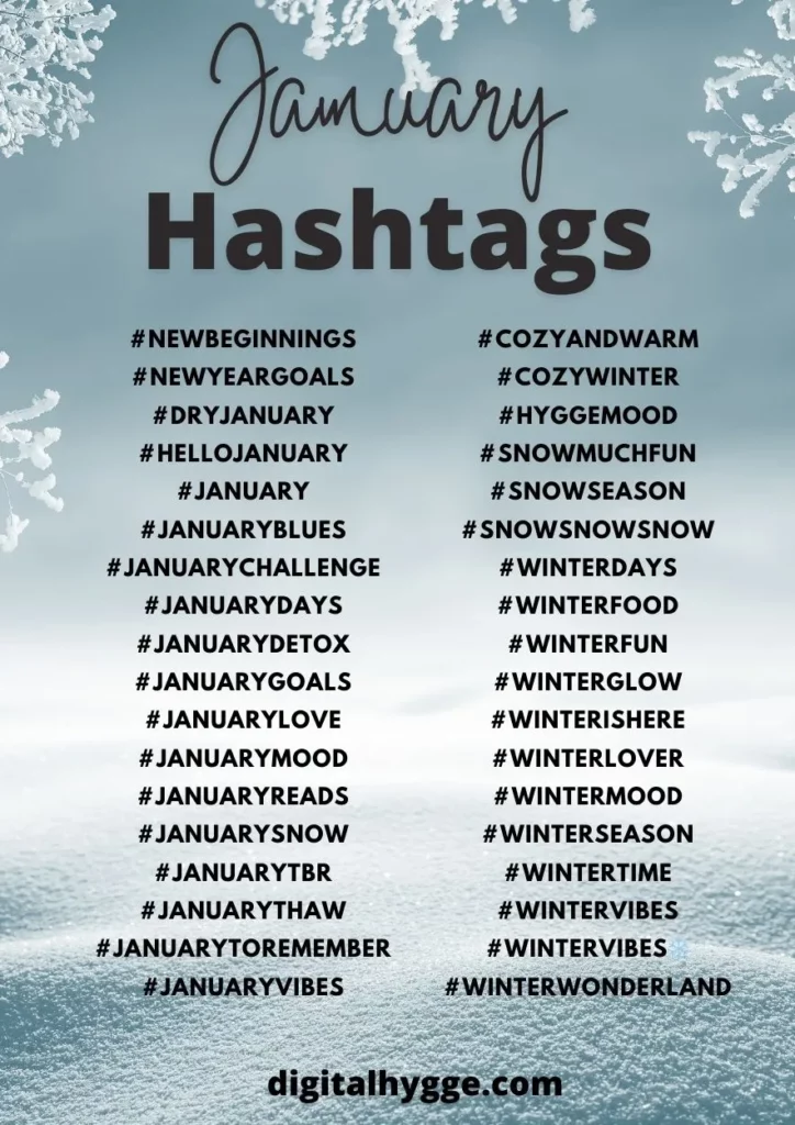 January Hashtags To Boost Social Media Engagement