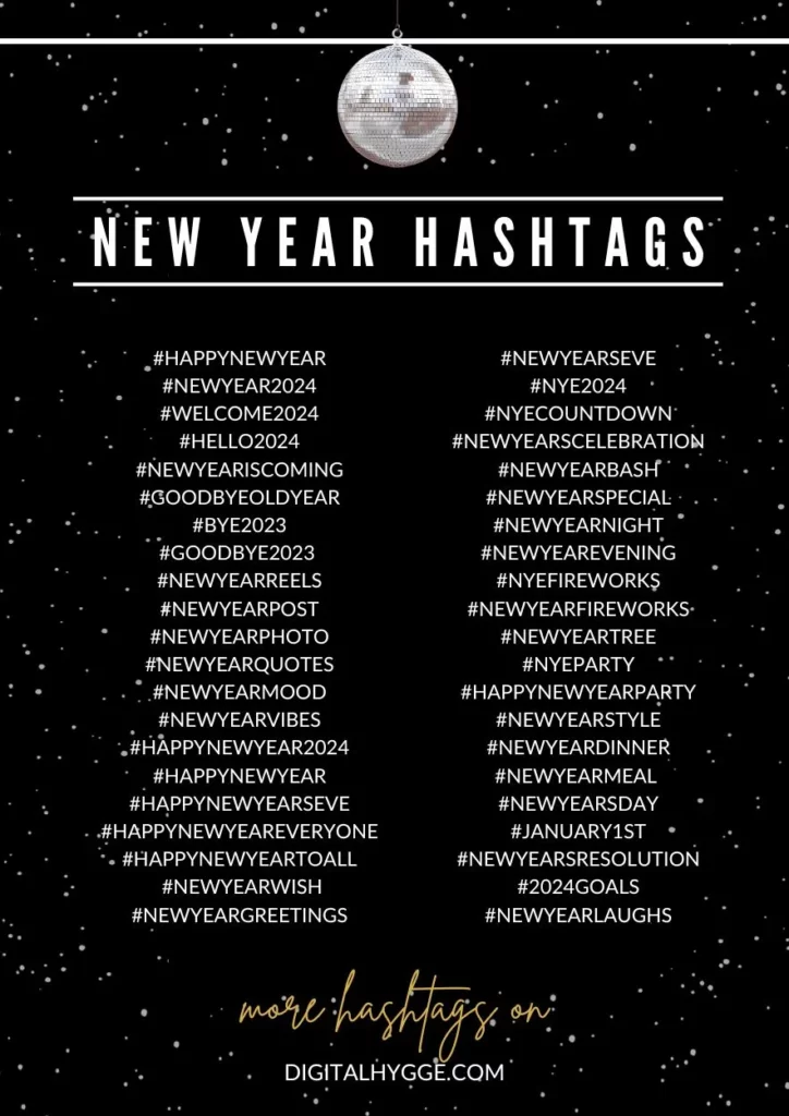 New Year Hashtags