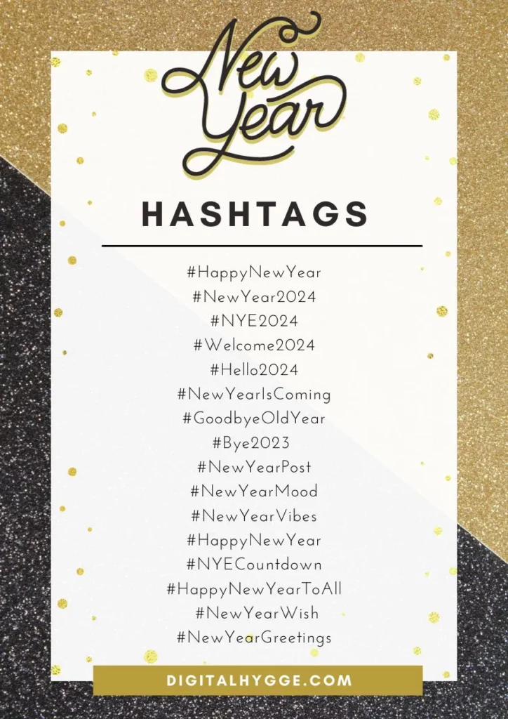 New Years Eve Hashtags