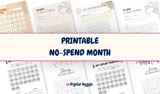 No-Spend Month Printables