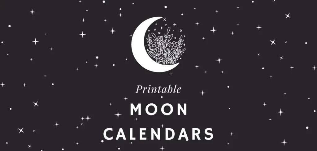 Free Printable Moon Calendars